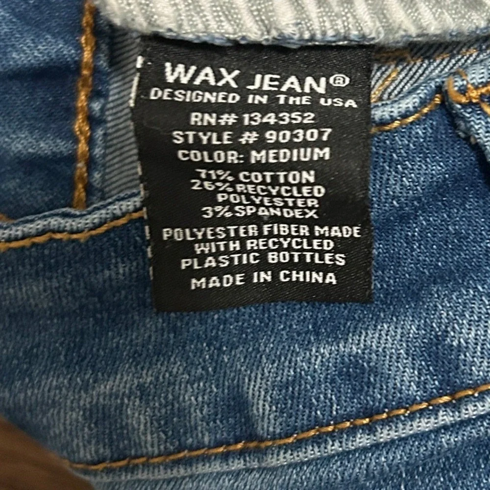 Wax Jean Denim Shorts Women S Blue Distressed High Rise Boho Indie Beach Festive